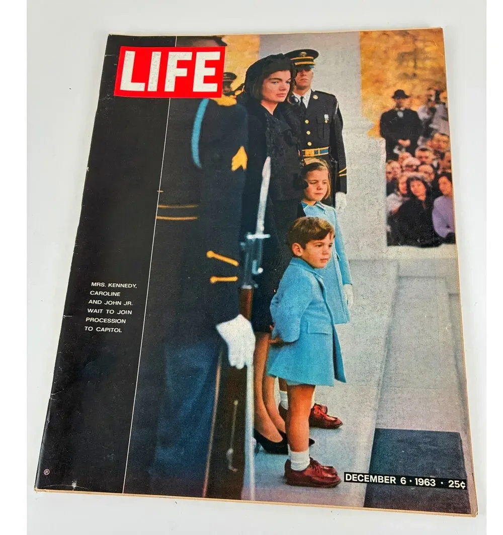 Life Magazine Funeral John F. Kennedy Jacqueline Caroline John Jr. Vol 25 #23